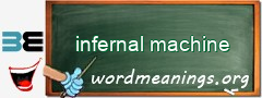 WordMeaning blackboard for infernal machine
